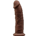 silexd - model 2 realistic penis premium silexpan silicone brown 15 cm