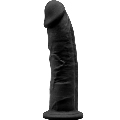 silexd - model 2 realistic penis premium silexpan silicone black 15 cm