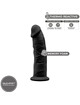 silexd - model 2 realistic penis premium silexpan silicone black 15 cm D-237266