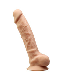 Dildo Realístico SileXD com Testículos Bege 20 cm