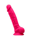 Dildo Realístico SileXD com Testículos Rosa 20 cm,D-237269