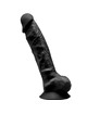 Dildo Realístico SileXD com Testículos Preto 20 cm,D-237270