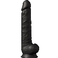 silexd - model 1 realistic penis premium silexpan silicone black 38 cm