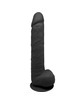 Dildo Realístico SileXD com Testículos Preto 38 cm,D-237274