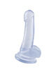 basix - gelatin penis transparent suction 18 cm PD4308-20