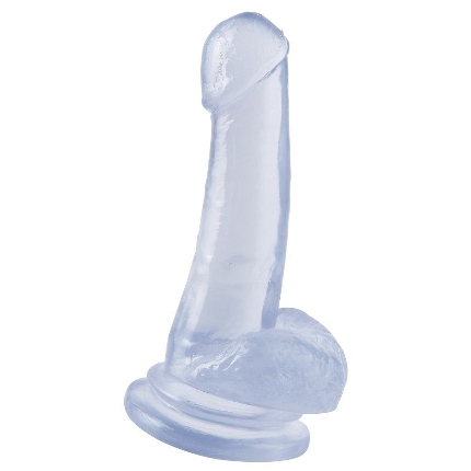 Dildo Realístico Basix Jelly Transparente 18 cm