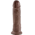 king cock - 10 pene marron 25.4 cm