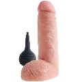 Dildo Realístico King Cock com Ejaculação Bege 20.3 cm