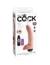 Dildo Realístico King Cock com Ejaculação Bege 22.8 cm,PD5603-21