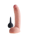 Dildo Realístico King Cock com Ejaculação Bege 22.8 cm,PD5603-21