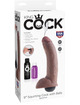 King cock - pene realistico eyaculador marron 22.86 cm
