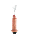 Dildo Realístico King Cock com Ejaculação Bege 17.8 cm,PD5607-21