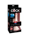 Dildo Realístico King Cock Triple Density Bege 15 cm,PD5713-21