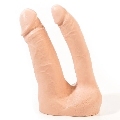 pink room - arthus realistic double dildo flesh 17cm/15.5cm