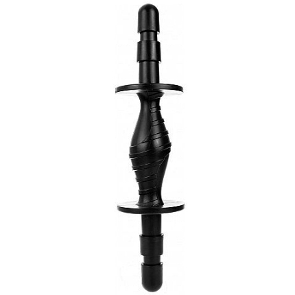 Dildo Duplo Hung System Double Penetration Preto,D-222960