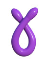 classix - flexible double dildo 43.7 cm purple D-236592