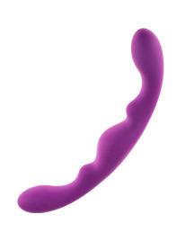 alive - luna dildo doble penetracion silicona violeta 25 cm