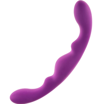 alive - luna dildo doble penetracion silicona violeta 25 cm