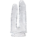 alive - imperium double realistic penis transparent 12/14 cm