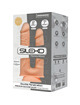 silexd - modelo 1 pene realistico doble penetracion silicona premium silexpan 17.5 / 19.5 cm