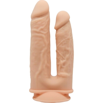 silexd - model 1 realistic penis double penetration vibrator premium silexpan silicone remote control 17.5 / 19.5 cm D-237286