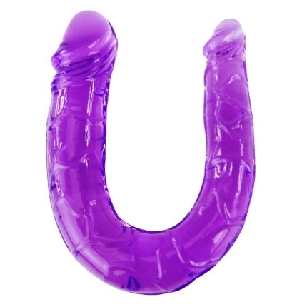 Dildo Duplo Baile Jelly Roxo,D66-194148LL