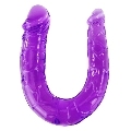 Dildo Duplo Baile Jelly Roxo