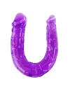 Dildo Duplo Baile Jelly Roxo,D66-194148LL