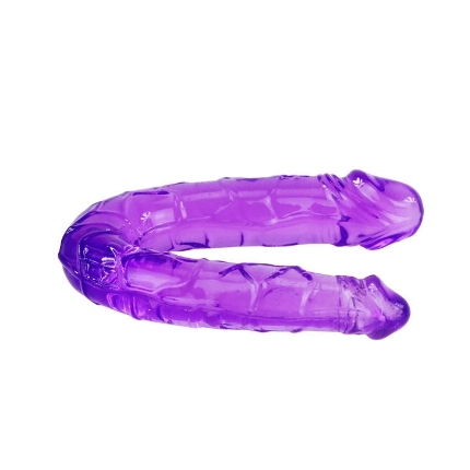 Dildo Duplo Baile Jelly Roxo
