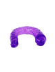baile - dildo doble en gelatina flexible lila