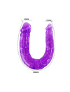 Dildo Duplo Baile Jelly Roxo,D66-194148LL