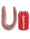 king cock - u-shaped small double trouble flesh 12.7 cm PD5513-21