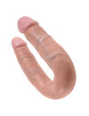 king cock - u-shaped medium double trouble flesh 13.9 cm PD5514-21