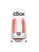 king cock - dildo doble penetraciÓn 17.8 cm natural
