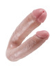 Dildo Duplo King Cock U Shape Grande Bege,PD5515-21