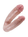 Dildo Duplo King Cock U Shape Grande Bege,PD5515-21