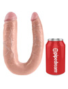 king cock - u-shaped large double trouble flesh 17.8 cm PD5515-21