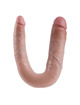 Dildo Duplo King Cock U Shape Grande Bege,PD5515-21