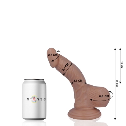 Dildo Realístico Mr Intense Bege 16 cm,D-216083