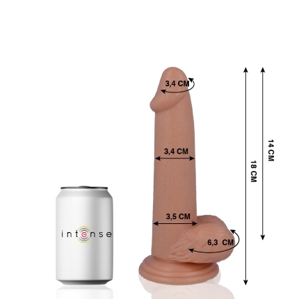 Dildo Realístico Mr Intense Bege 18 cm,D-216091