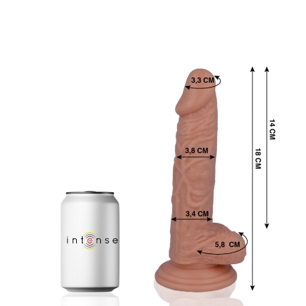 Dildo Realístico Mr Intense 11 Bege 18 cm,D-216092