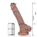 Dildo Realístico Mr Intense com Testículos Bege 22.3 cm