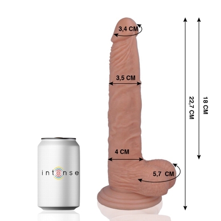 Dildo Realístico Mr Intense com Testículos Bege 22.7 cm,D-216114