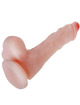 Dildo Realístico Baile com Testículos Bege 21.6 cm,D-219167