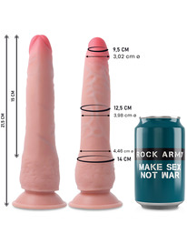 rockarmy - dual density crusader dildo realista 21,5 cm
