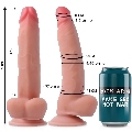 Dildo Realístico Rockarmy Leo Bege 23 cm