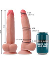 Dildo Realístico Rockarmy Leo Bege 23 cm,D-223364