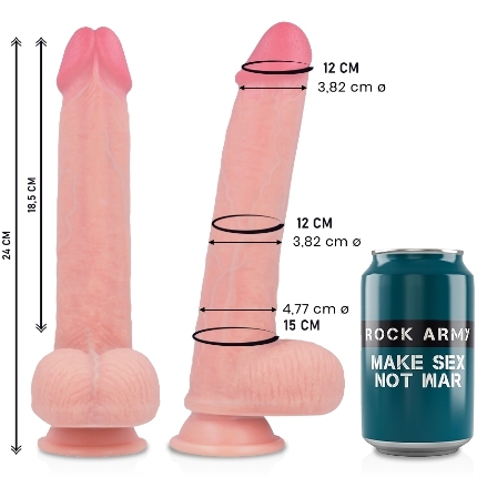 rockarmy - liquid silicone dildo premium kingcobra 24cm