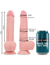 rockarmy - liquid silicone dildo premium spitfire 21cm