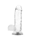 Dildo Realístico X Ray com Testículo Transparente 15.5 cm,D-224100